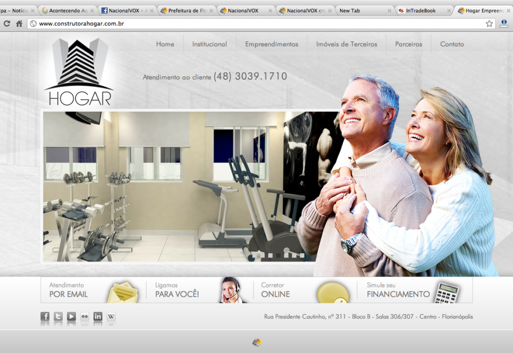 Site da Hogar Empreendimentos Imobiliários tem assinatura da NacionalVOX