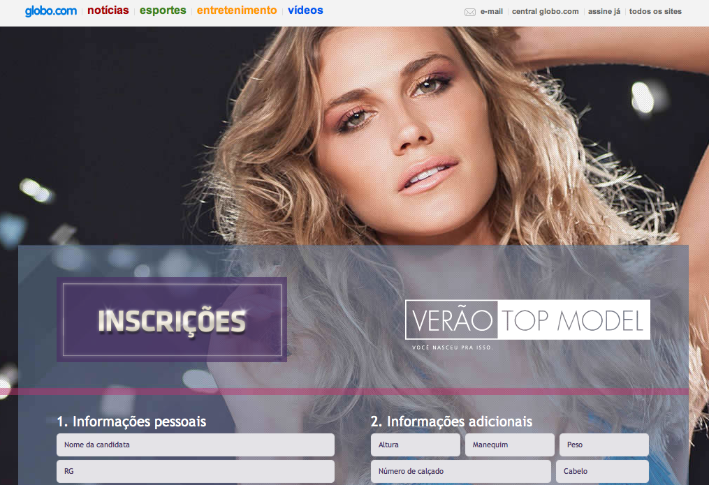 NacionalVOX desenvolve sistema de inscrição para o Verão Top Model da RBS