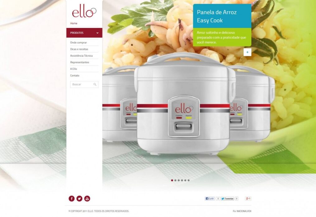 NacionalVOX cria e desenvolve site para Elle Eletro