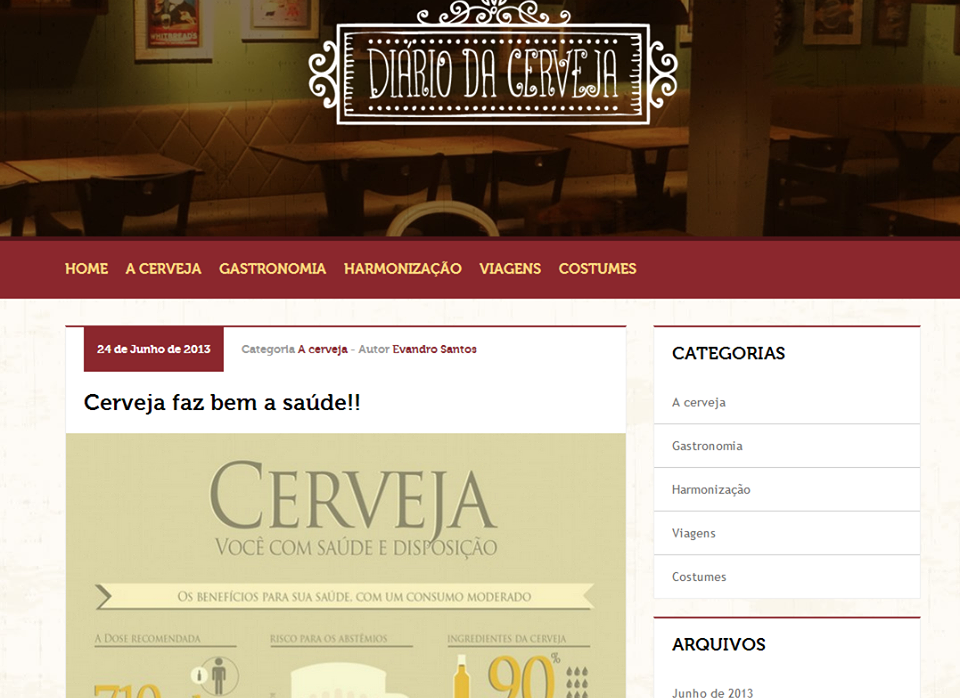 NacionalVOX – Agência Digital cria e desenvolve o Blog Diário da Cerveja
