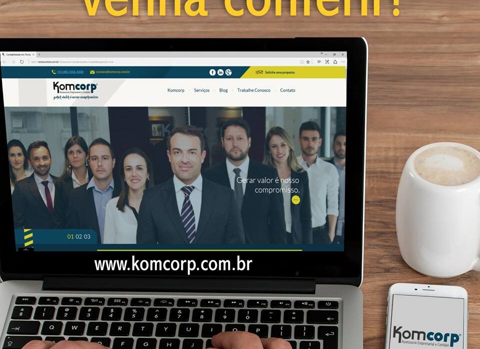 Criação e desenvolvimento de novo site para empresa de contabilidade.